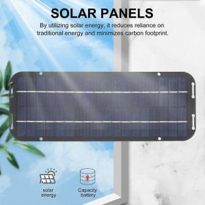 12V 60W Panneaux Solaires Chargeur Voiture Moto Panneau Solaire Chargeur de voiture - Neuf