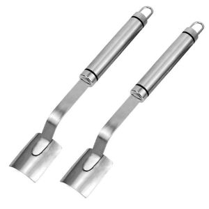 Outil d'épuration de maïs en acier inoxydable à long manche,éplucheurs de maïs magiques,épi de maïs Stripper - Neuf