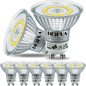 Kalanka-Ampoule Led Gu10 Blanc Lumi&iquest;&iquest;Re Du Jour Naturel 850 Lumens 6w &iquest;&iquest;Quivalent 90w Halog&iquest;&iquest;Ne, Lot De 6, Spot Par16 Sans Scintillement 5000k, Lampe R&iquest;&iquest;Flecteur Faisceau Large 120&iexcl;&Atilde; Non Dimmable - Neuf