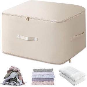 lbgwp60-Sacs De Compression Ultra Peu Encombrants Pour Couettes, Vêtements, Couvertures - 54 X 42 X 60 Cm - Beige - Neuf