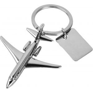 Kal-Porte-Clés Avion Pour Voiture - Personnalisé Avec Un Charme One Piece - Cadeau Unique Pour Les Amateurs D'avions 8×5cm - Neuf