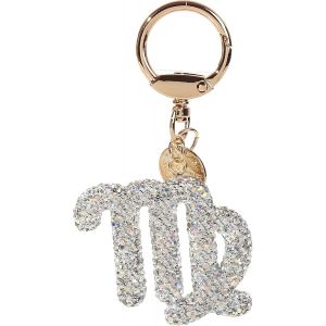 KAL-Porte-Clés Signe Du Zodiaque, Porte Clef Femme En Strass Brillant, Porte-Clés Voiture, Porte Clé Personnalisé, Décoration Pendentif Unique, Cadeau Pour Femme - Neuf