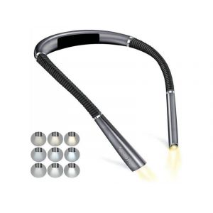 Lampe De Lecture Led Pour Le Cou &iquest; Lampe De Lecture Rechargeable Pour La Lecture Au Lit &iquest; Gris - Neuf