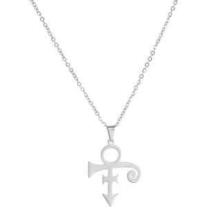 Kal-Collier Avec Pendentif Symbole D'amour Comm&eacute;moratif The Minimalism Artist Chanteur Prince Collier Pour Femmes Hommes Musique Cadeau De No&euml;l D'anniversaire - Neuf