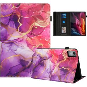 Coque Pour Lenovo Idea Tab Pro 12,7 Pouces 2025 Tb-373fu Tb-375fc Impression Graphique Housse En Tablette Cuir Pu Protection Pour Lenovo Idea Tab Pro 2025 Marbre Rose Dor&eacute; - Neuf