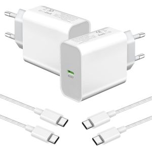 45W Chargeur Rapide,2-Pack Chargeur Prise Avec Cable Pour Samsung Galaxy S24 Ultra/S25 Plus/S23 Ultra/S22/S21S20 Fe,Note 10/20 Ultra,A56 A54 A55 5G/A36 A25 5G A26 A54 A53 A35 A25 Z Fold Usb C Secteu - Neuf