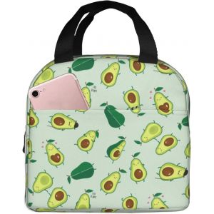 Sac Thermique Isotherme Réutilisable, Sacoche Isotherme Avec Motif Avocat Mignon Et Amusant Pour Pique-Nique, Bureau, Travail - Neuf