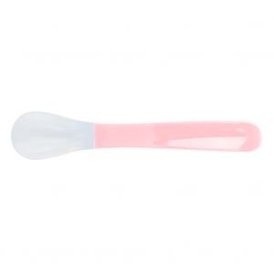 Hjlian Cuillere A Eau Et A Riz En Silicone Pour Bebe, Vaisselle Pour Enfants, Cuillere A Cafe, Couverts (Rose) - Neuf