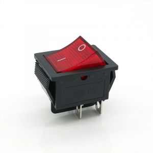 Lot de 6 interrupteurs à bascule ON-OFF 4 pôles 2 positions AC 16A/250V 20A/125V /Rouge - Neuf
