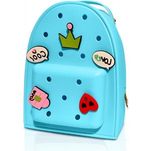 Chenquansarl-Mini Sac À Dos Portable En Silicone Personnalisable Avec Breloques - Sac Léger Pour Piscine, Plage, Salle De Sport - Neuf