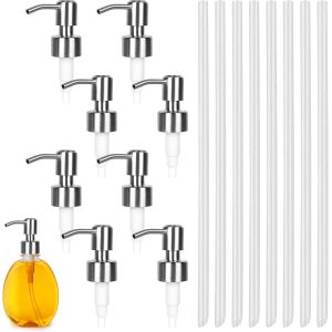 8 Pièces Pompe de Rechange pour Distributeur de Savon Liquide¿Distributeur De Savon Pompe Tête,Pompe De Rechange Savon,Pompe De Remplacement,Pompe Savon pour Maisons Hôtels Cuisines Salles De Bain - Neuf