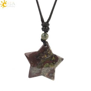 Collier En Cristal Étoile De Guérison, Pendentif En Pierre Naturelle, ?il De Tigre, Améthyste, Quartz Rose, Obsidienne Noire, Pour Hommes Et Femmes, H301--Dragon-Blood - Neuf