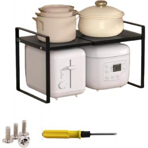 Sjzg-Lot De 1 Organiseurs D'&eacute;tag&egrave;res Extensibles Empilables Noir 25-4&iquest;&times;27&times;25&iquest;&iquest; &Eacute;tag&egrave;re &Agrave; &Eacute;pices,Extensible,Organisateur De Cuisine,&Eacute;tag&egrave;re De Cuisine En M&eacute;tal,&Eacute;tag&egrave;re De Rangement &Agrave; &Eacute;pices - Neuf