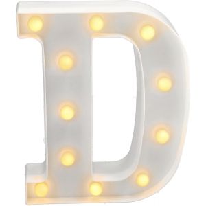 - Lettres Led Avec Lumières, Lettre D Avec Lumière Chaude Pour Décoration Et Ambiance, Éclairage De Nuit De Chevet, Anniversaires, Mariages, Vitrines. Fonctionnant Sur Batterie - Neuf