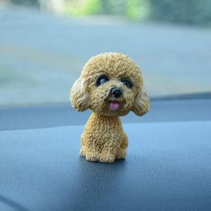 Fontee Auto Aimable Chien Figurine Bouge La Tête Wobble Head Hocher Tête Jouet Tableau De Bord Décor - Neuf