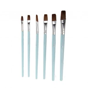 Gouache Pinceau Art Manche Bois Peinture Pinceau Outil De Dessin (6pcs,#6602) - Neuf