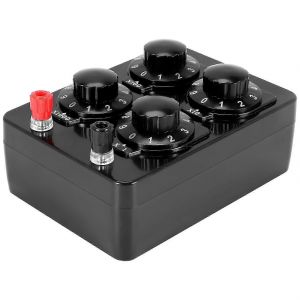 0-9999 Ohm Bo&icirc;te de r&eacute;sistance Instrument &agrave; r&eacute;sistance &agrave; d&eacute;cade variable - Neuf