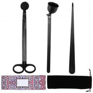 Ensemble d'outils pour bougies, coupe-meche propre et sure, design elegant et exquis - Neuf