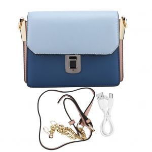 Sac a main en cuir Fipilock FL-V14 avec empreintes digitales, sac a bandouliere intelligent antivol pour femme - Neuf