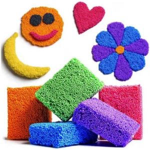 Poly Dough Lot de 7 couleurs : gris fonc&eacute;gris clairbleuvertjauneorange et rose P&acirc;te moulable et pour enfants Jouet &eacute;ducatif et cr&eacute;atif pour enfants de 3 ans + - Neuf