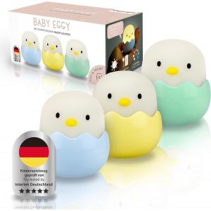 Veilleuse Led Pour Enfants | Veilleuse B&eacute;b&eacute; Sans Petits &Eacute;l&eacute;ments Ing&eacute;rables | Lampe D'allaitement Tactile &Agrave; Intensit&eacute; Variable | Lampe De Nuit Rechargeable Par Usb | Baby Eggy - Neuf