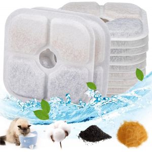 Filtre Fontaine Eau Chat Filtre Fontaine Chat Lot De 12 Filtre Fontaine &Agrave; Eau Compatible Avec Catit Pixi 43717 Pour Fontaine &Agrave; Eau Et Chat Pour Animaux De Compagnie De 2,5 L - Neuf