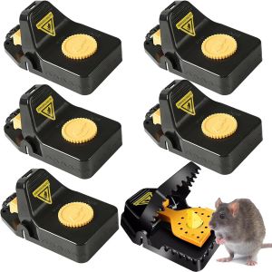 ChenQuanSarl-6 Pièges Piège À Rats Professionnels, Ensemble De Pièges À Souris Efficaces, Piège À Souris Réutilisable, Tapetteà Souris, Convient À Une Utilisation Intérieure Et Extérieure - Neuf