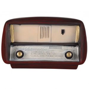 Modele de radio vintage de style europeen, ornement en resine pour decoration de bar ou de maison - Neuf