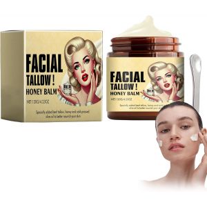 Checarzhn--No1-120g De Crème Hydratante Au Suif,Une Cuillère Pour Pu R La Crème Est Incluse, Suif Bio Pour Les Soins De La Peau, Crème Hydratante Pour Le Vi Et Le Corps - Neuf
