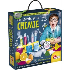 Mdy-Lisciani - I'm A Genius - Les Secrets De La Chimie - Pour Enfants Dès 8 Ans - 50 Expériences Amusantes Et Sûres - Jeu Educatif Scientifique - Matériel & Principes Actifs Inclus - Fabriqué En Ital - Neuf