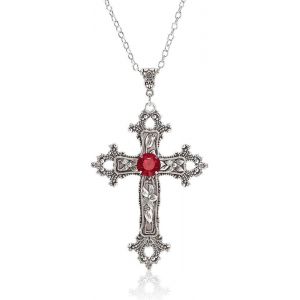 Kal-Collier Croix Homme Or Chaine Pendentif Croix Acier Inoxydable Bijoux Chretienne Croix Pour Homme Et Femme - Neuf