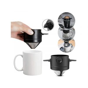 Filtres &Agrave; Caf&eacute; R&eacute;utilisables En Acier Inoxydable Pour Le Camping Et Les Voyages - Neuf