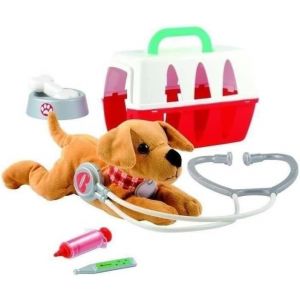 KALANKA-Jouets - 1907 - La valisette vétérinaire pour enfants - Médical - Jeu d'imitation - 8 pièces - Dès 18 mois - Fabriqué en France - Neuf