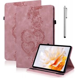&Eacute;tui de protection pour iPad 2022, avec stylet et fonction veille/r&eacute;veil automatique, en cuir synth&eacute;tique, pour iPad 2022, rose - Neuf