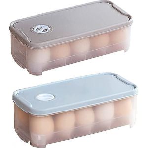 Dewenwils 2 Pcs Boite a oeufs Boite Rangement d'oeufs,Plastique boîte à ?ufs avec couvercle,Postuler - Neuf