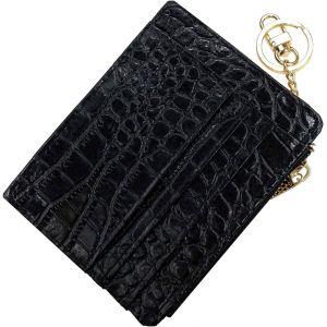 KALANKA-Porte Carte Femme Mince Portefeuille Porte Carte Bancaire RFID Bloquant Porte Carte Bancaire en Cuir Fermeture à Glissière Porte-Monnaie Porte-Clés Portefeuilles pour Femmes Et Hommes - Neuf