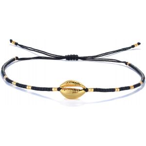 Kal-Femmes Hommes Bracelet Graines Perles Cristal Brillant R&eacute;glable &Agrave; La Main Cordon Bracelet Cadeau D'anniversaire Pour Les Filles Bracelet De Charme - Neuf