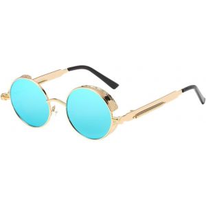 Punk Rond Lunettes De Soleil - Classique Métal Cyclisme Retro Lunettes De Soleil Pour Les Femmes Hommes - Neuf