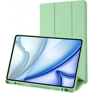 Coque Compatible Avec Samsung Galaxy Tab S6 Lite 10,4 Pouces 2024/2022/2020 Sm-P620N/P625N/P610/P613/P615/P619 Avec Porte-Stylet, &Eacute;tui Housse De Protection, Veille/R&eacute;veil Automatique (Vert Matcha) - Neuf