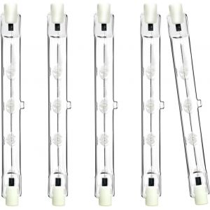 Ershi-5 Pièces Ampoules Halogènes R7s 118mm 150w, Dimmable, J118 Ampoule Halogène Crayon, Tige Halogène R7s 118mm, R7s Ampoule Hal[7 - Neuf