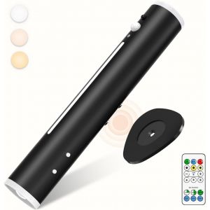 Applique Murale Intérieure Sans Fil, Lampe Led Detecteur De Mouvement Rechargeable Usb, Magnetique Métal Télécommande, Appliques Murale Pile Pour Chevet, Chambre, Couloir, Salon, Exterieur - Neuf