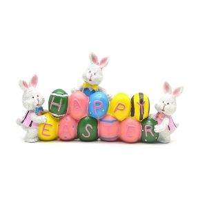 R&eacute;sine lapin de P&acirc;ques lapins Figurine table pi&egrave;ce ma&icirc;tresse pour le d&eacute;cor de printemps P&acirc;ques Home Office Party D - Neuf