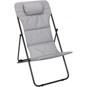ChenQuanSarl-Hd7257, Transat Pliant Corfou Beige - Confort Ergonomique, Design Élégant, Résistant Aux Intempéries, Facile À Transporter - Dimensions 82X56X93 Cm, Couleur Beige - Neuf