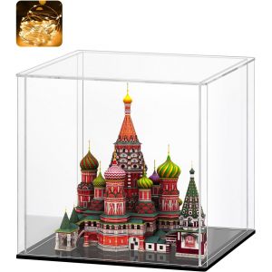 Vitrine Acryliquevitrine Exposition Transparentvitrine Figurinevitrine Pour Collectionvitrine Voiture Miniature Pour Figurinesjouetsobjets De Collectionnoir (10x10x10 Cm) - Neuf