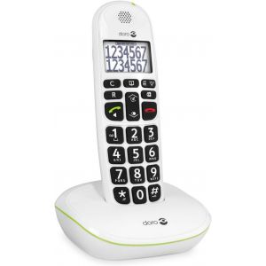Phoneeasy 110 T&eacute;l&eacute;phone Sans Fil Dect Pour Seniors Avec Touches Grandes Parlantes Et Audio Amplifi&eacute; (Blanc X 1) [Version Fran&ccedil;aise] - Neuf