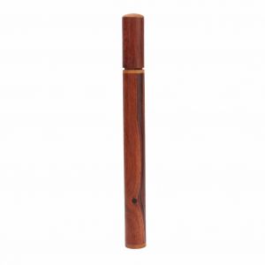 Tube d'encens en bois de rose naturel de 20 g, porte-encens avec decoration en buis (rond) - Neuf