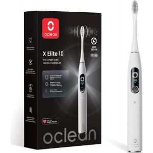 Senior-&Agrave; Dents &Eacute;lectrique X Elite 10, &Eacute;cran Tactile, 12 Zones De Suivi, 5 Modes De Bros Avec Gencive, &Agrave; Dents Sonique, 40 Jours D'autonomie, Silencieux 45 Db, Minuterie, Gris[L245] - Neuf