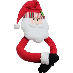 D&eacute;coration de sapin de No&euml;l en peluche 3D, P&egrave;re No&euml;l, bonhomme de neige, d&eacute;coration de f&ecirc;te de No&euml;l - Neuf