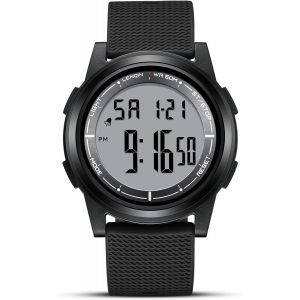 Montres Pour Hommes Montre Le Chronom&egrave;tre Pour Hommes 30m Montres De Poignet Militaire Imperm&eacute;ables Avec R&eacute;tro&eacute;clairage/Alarme/Minuterie/Date.[J53] - Neuf