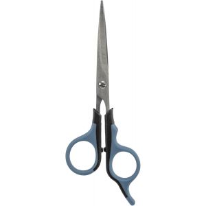 Jgd-Ciseaux &Agrave; Fourrure Acier Inoxydable - Poign&eacute;es En Plastique Caoutchout&eacute; - 16 Cm - Noir/Bleu - 2351 - Neuf